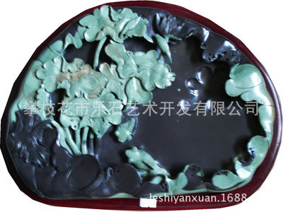 苴卻精雕·手工石雕荷花硯 一方傳家石硯的詩意與技藝
